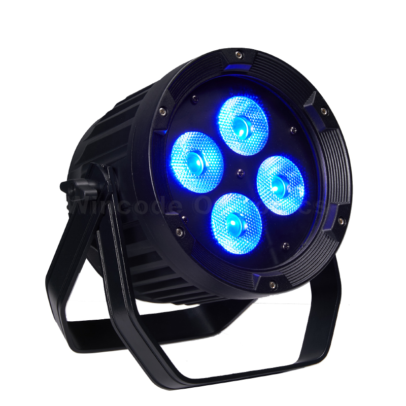 4×20W IP65 Outdoor Battery-Operated LED Spotlight with 4-in-1 LED and Wireless DMX