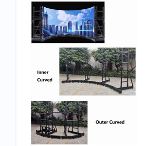 Arcuate Cambered Led Video Wall Display Ground Stand System for LED Arcuated Screen Display 